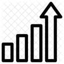 Croissance Graphique De Croissance Diagramme A Barres Icône
