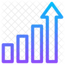 Croissance Graphique De Croissance Diagramme A Barres Icône