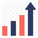 Croissance Graphique De Croissance Diagramme A Barres Icône