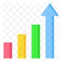 Croissance Graphique De Croissance Diagramme A Barres Icône