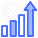 Croissance Graphique De Croissance Diagramme A Barres Icône