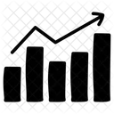 Analyse De Donnees Courbe De Croissance Diagramme Daffaires Icône