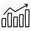 Analyse De Donnees Courbe De Croissance Diagramme Daffaires Icône