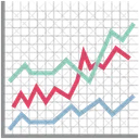 Graphique De Croissance Graphique En Ligne Icône