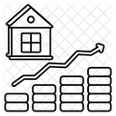 Croissance immobilière  Icône