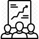 Croissance Des Employes Courbe De Croissance Promotion Icône
