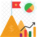 Croissance des entreprises  Icône