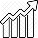 Croissance Des Revenus Graphique Diagramme Icône