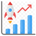 Croissance des startups  Icône