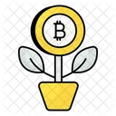 Croissance des bitcoins  Icon