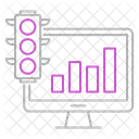 Croissance Trafic Web Icône