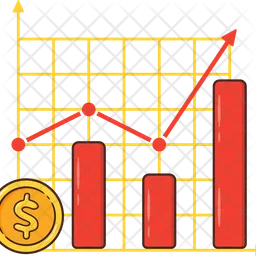 Croissance financière  Icône