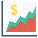 Monnaie Financier Croissance Icône