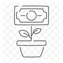 Croissance financière  Icône