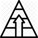 Croissance Graphique Pyramide Icône