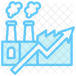 Croissance industrielle  Icône