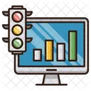 Trafic en croissance  Icône