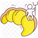Croissant Bakery Food Sweet Snack Icon