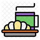 Croissant Cup Breakfast Icon