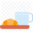 Croissant Breakfast Coffee Icon