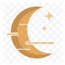 Croissant De Lune Nuit Ciel Icon