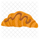 Croissant Breakfast Flaky Crescent Icon