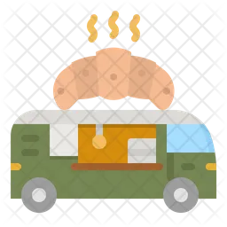 Croissant Truck  Icon
