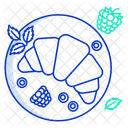 Croissants With Berries  Icon