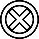 Croix X Symbole Icône