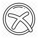 Marque de croix  Icône