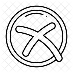 Marque de croix  Icône