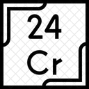 Cromo Tabla Periodica Quimica Icon