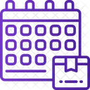 Cronograma Caixa Pacote Ícone