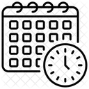Calendario Horario Hora Ícone