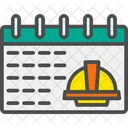 Cronograma De Construccion Calendario Fecha Icono