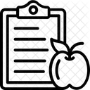 Cronograma de dieta  Ícone