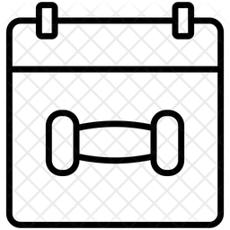 Cronograma de exercícios  Ícone