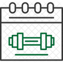Cronograma de condicionamento físico  Ícone