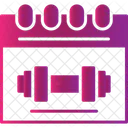 Cronograma de condicionamento físico  Ícone