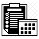 Cronograma de lista de verificação  Ícone