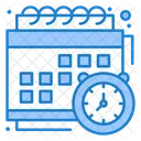 Horario Escolar Horario Evento Ícone