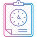 Cronometrado Lista De Verificacao Area De Transferencia Icon