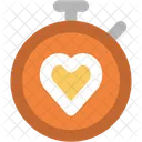 Cronometro Corazon Signo Icono