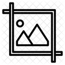 切り抜き、トリミング、画像 アイコン