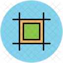 Crop Tool Cube Icon