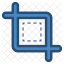 Crop Cropped Grid Icon