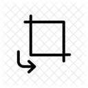 Crop Rotate Left  Icon