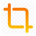 Crop Simple  Icon