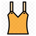 Crop Top Woman Clothes Icon