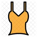 Crop Top Woman Clothes Icon